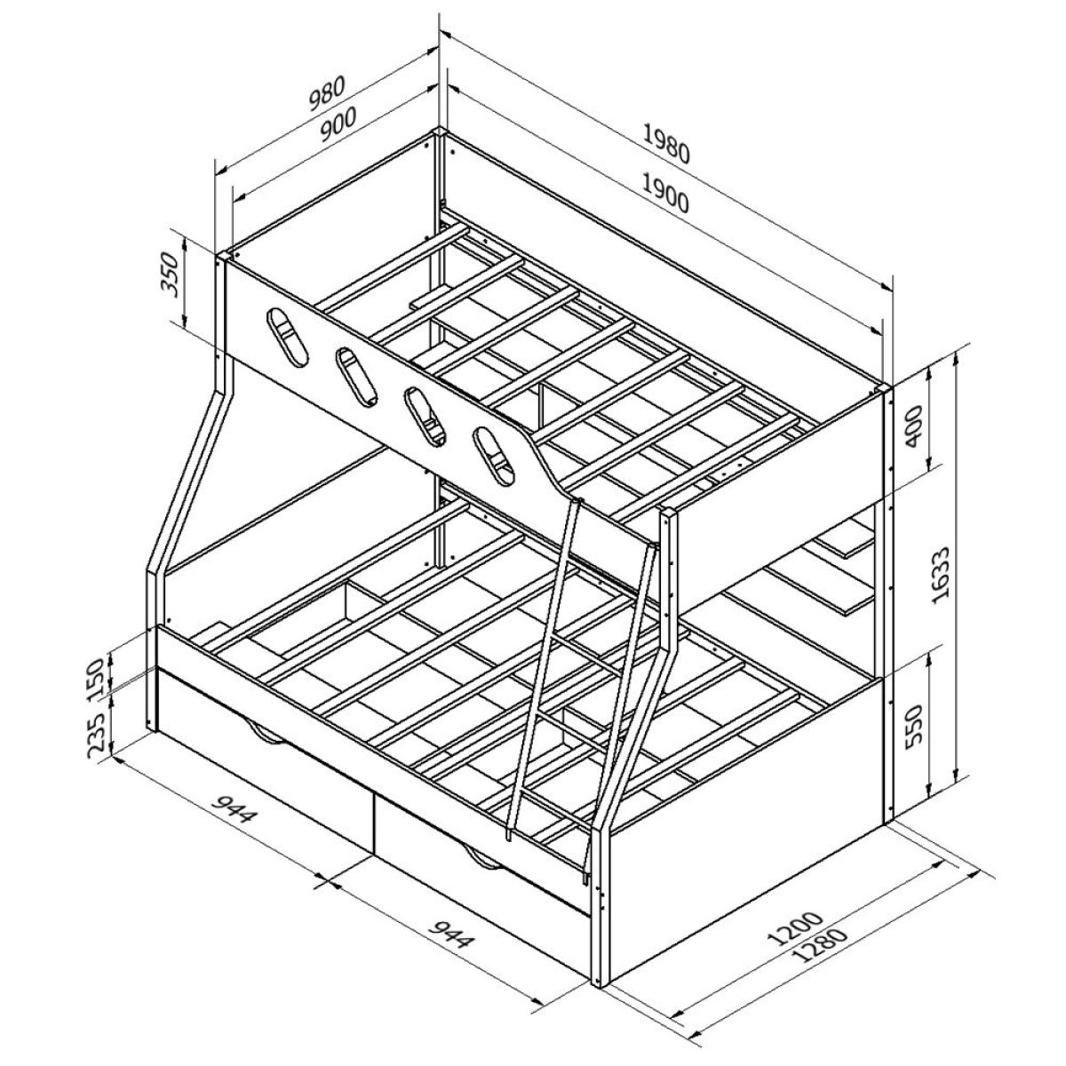 Кровать двухъярусная ДЕЛЬТА-20.02 | фото 5
