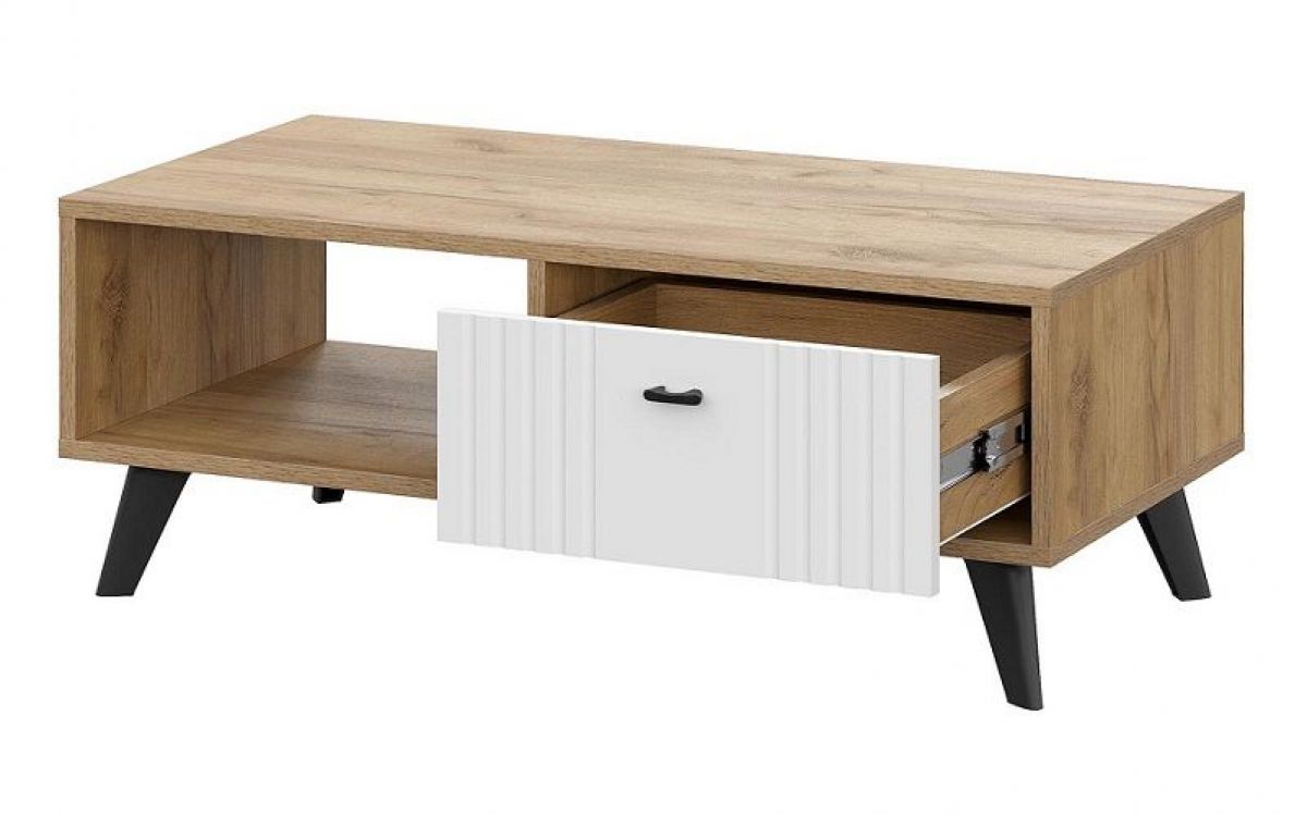 МИЛАН Гостиная (Дуб Золотой/Белый Матовый) модульная | фото 28