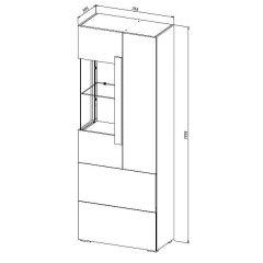Шкаф-витрина Куба 1714 | фото 3