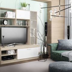 СОФИ Гостиная (модульная) дуб сонома/белый | фото 26