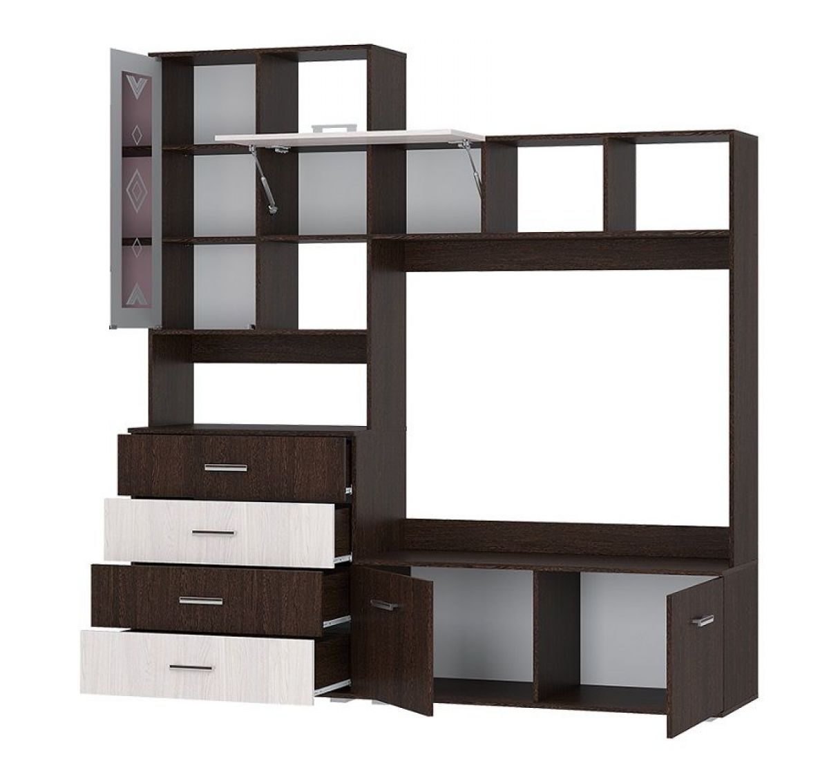 Гостиная Белла (модульная) венге/ясень белый | фото 3