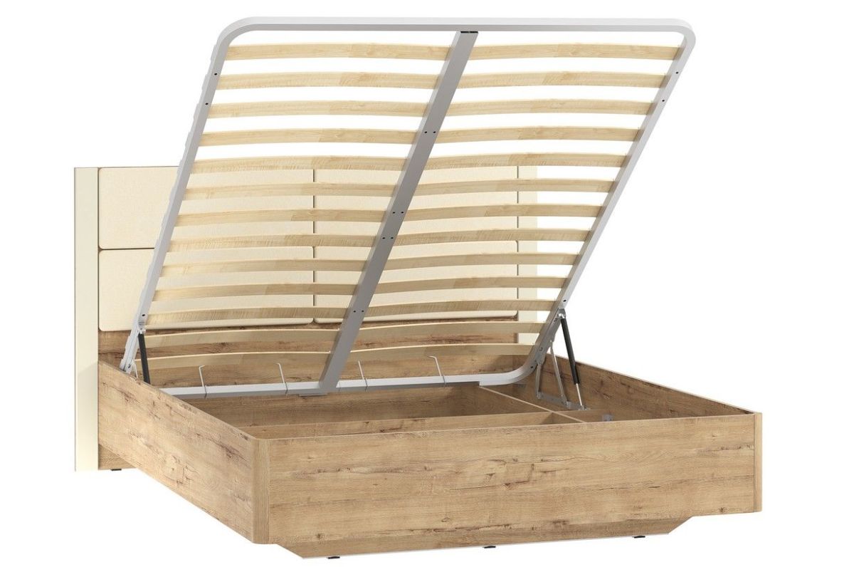 Спальня Livorno Кровать (1800х2000) НМ 040.52-1 Х с основанием и ПМ (Софт Панакота/Дуб Бунратти) | фото 2