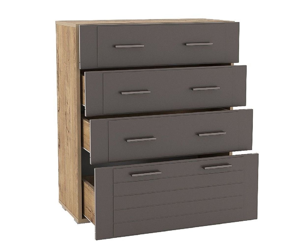 Спальня Livorno Комод НМ 040.46 Х (Софт Графит/Дуб Бунратти) | фото 2