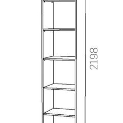 НМ 040.43 Х Шкаф для посуды "Оливия" фасад МДФ ЛЕВЫЙ (Белое дерево/Дуб Сонома) | фото 2