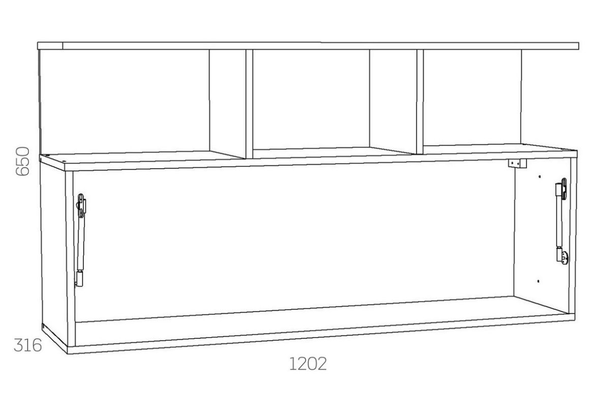 НМ 040.50 Х Полка навесная "Оливия" (Белое дерево/Дуб Сонома) | фото 3