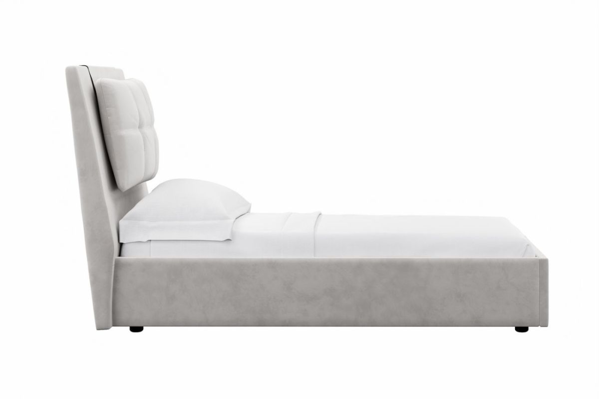 Кровать Ester 900 с основанием и ПМ (Ультра Смог) Модель 311 | фото 3