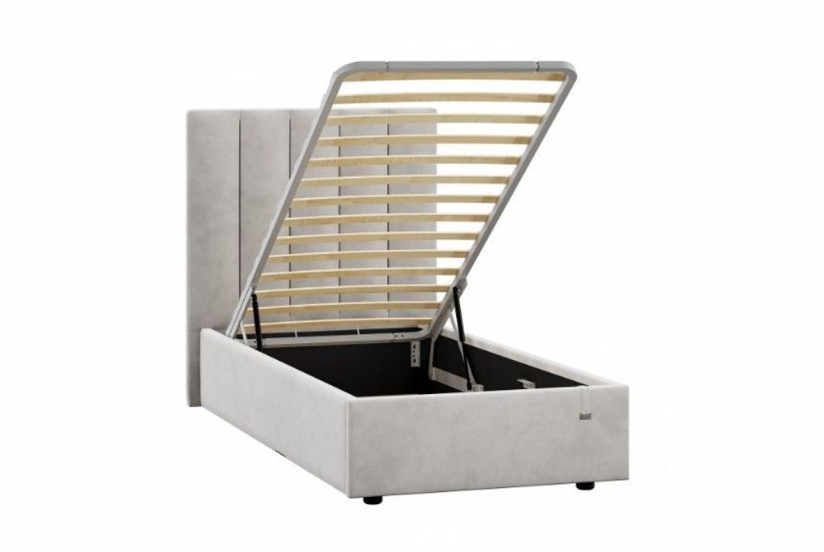 Кровать Ingrid 900 с основанием и ПМ (Ультра Смог) Модель 312 | фото 2