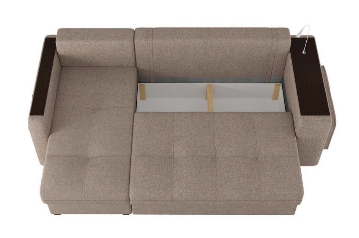 Диван-кровать угловой "SMART" 4 Б3-1Пф-2Т-Б4 СК (Sherlock 932) | фото 5