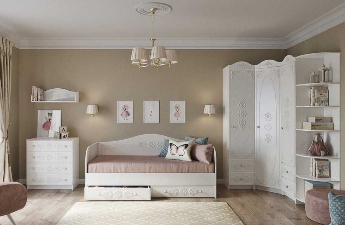 KI-KI ПЛД800.1 Полка (белый/белое дерево) | фото 2