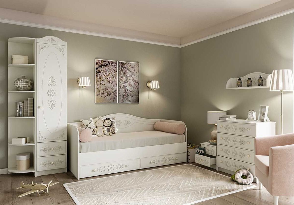 KI-KI ПЛД800.1 Полка (белый/белое дерево) | фото 3