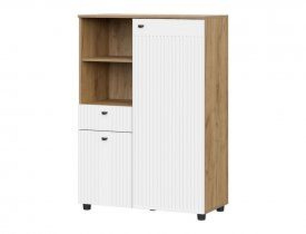 МИЛАН Гостиная (Дуб Золотой/Белый Матовый) | фото 4