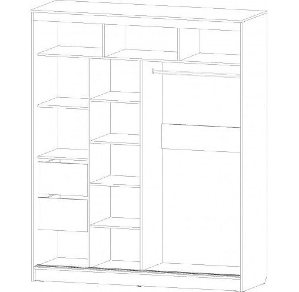 ВЕРОНА Шкаф-купе 1800 (ясень шимо комб.) | фото 2