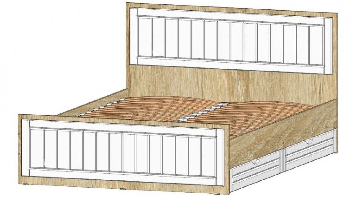 ВИКТОРИЯ Спальный гарнитур (модульный) сонома/белое дерево | фото 3
