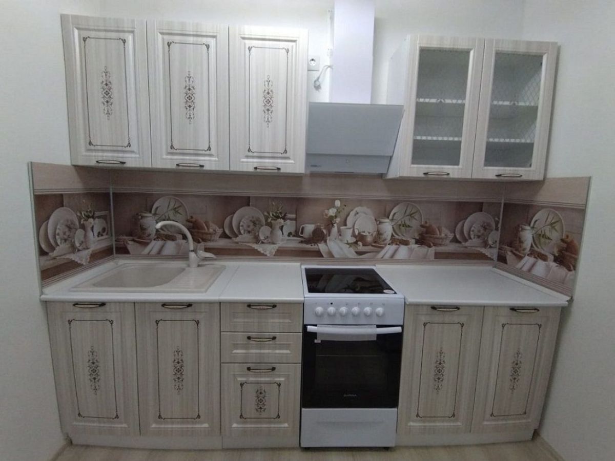 Кухонный гарнитур 2 м "Велес" (белый/сандал белый) | фото 2