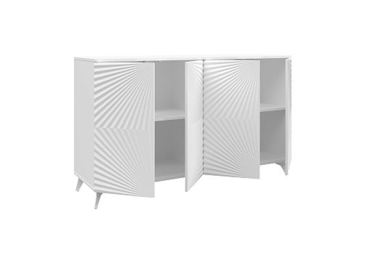 Комодино ПМ-390.02 Комод (ЛДСП Белый матовый/МДФ Белоснежный софт) | фото 2