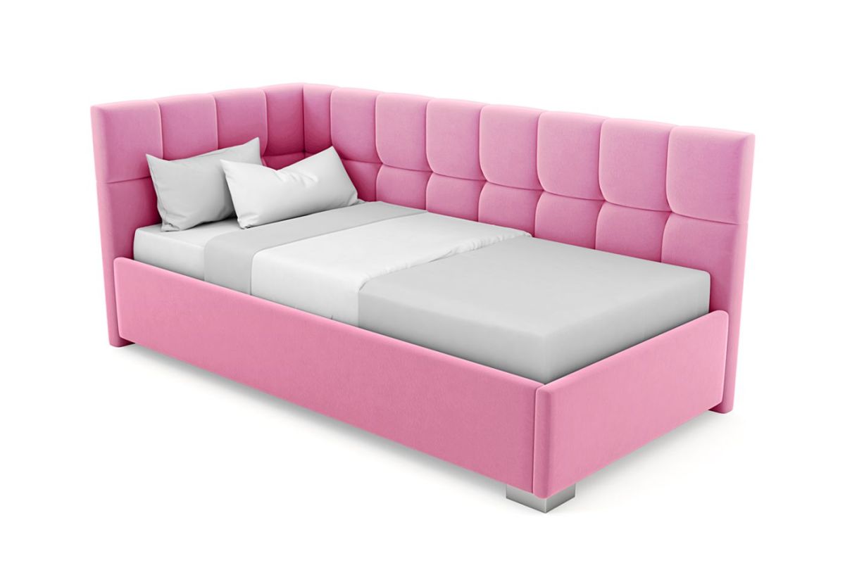 Кровать угловая Мия интерьерная +основание (120х200) | фото 11