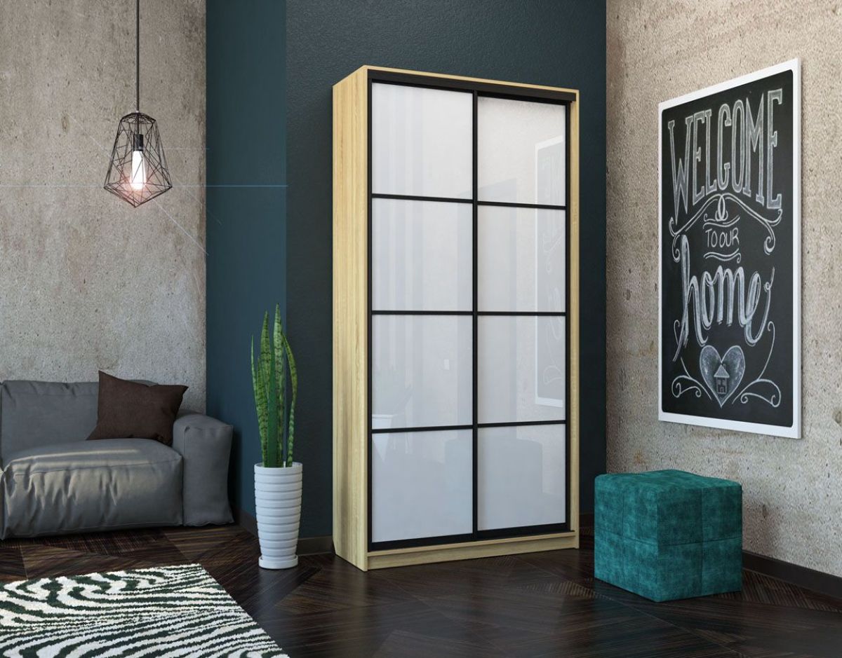 Шкаф-купе Лофт 1200 Шк12-47 (Дуб Сонома) | фото 12