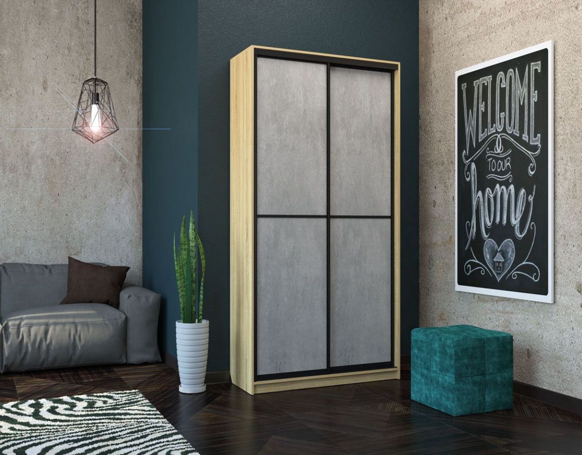 Шкаф-купе Лофт 1200 Шк12-47 (Дуб Сонома) | фото 13