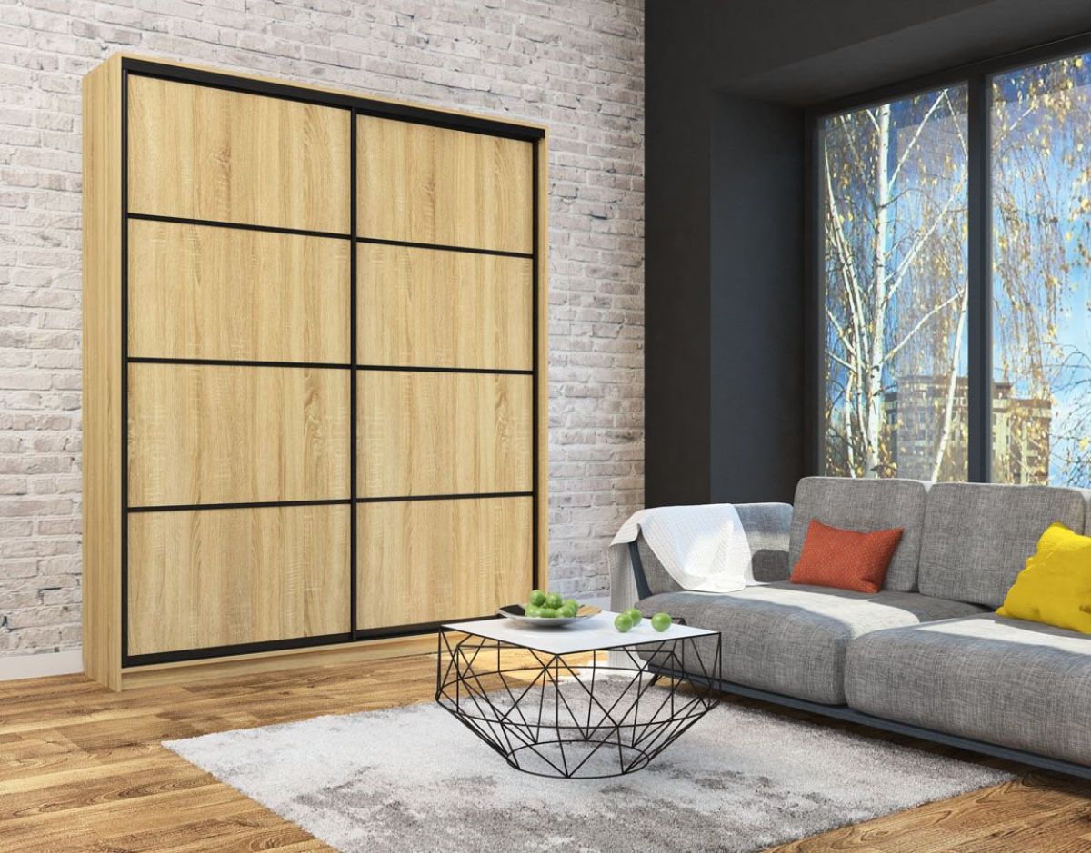 Шкаф-купе Лофт 2000 Шк20-47 (Дуб Сонома) | фото 7