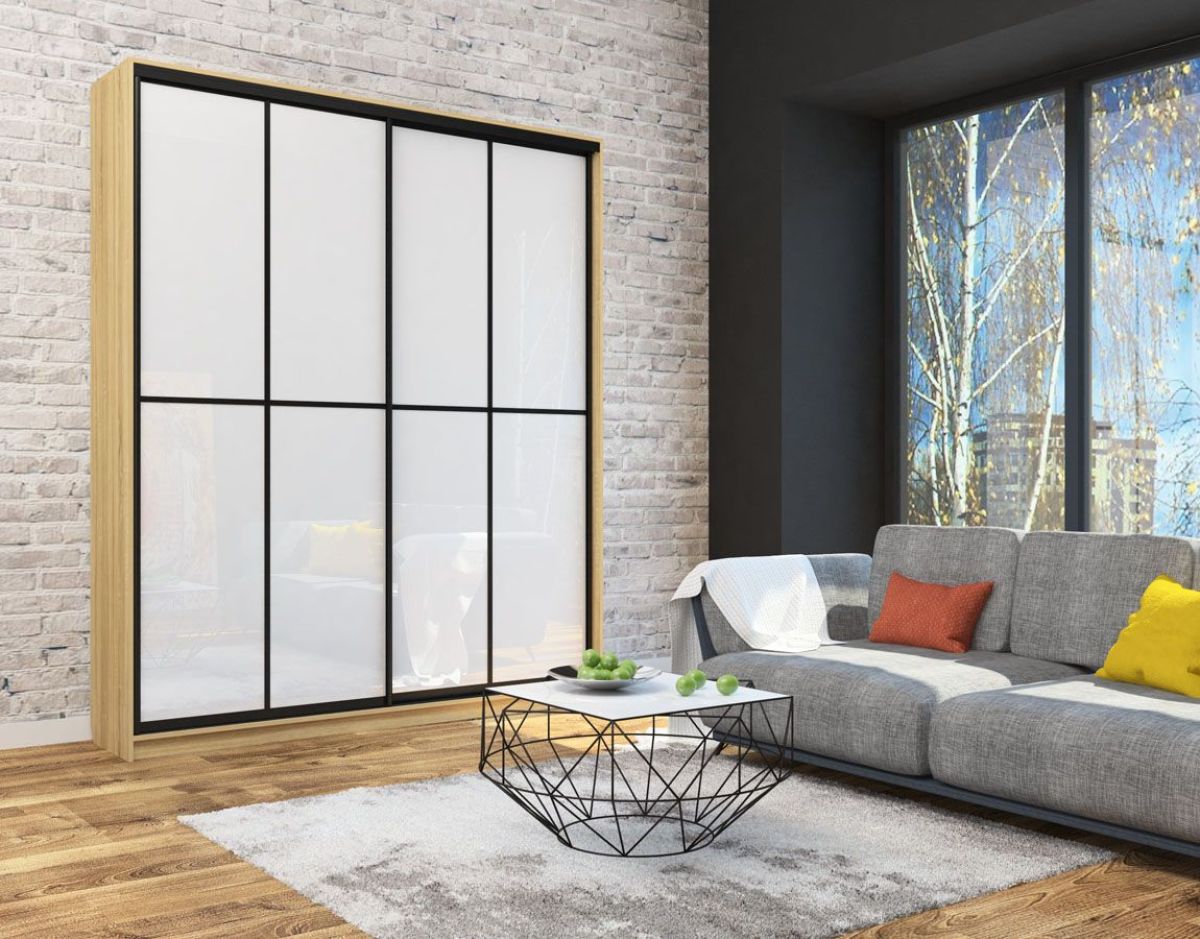 Шкаф-купе Лофт 2000 Шк20-47 (Дуб Сонома) | фото 11