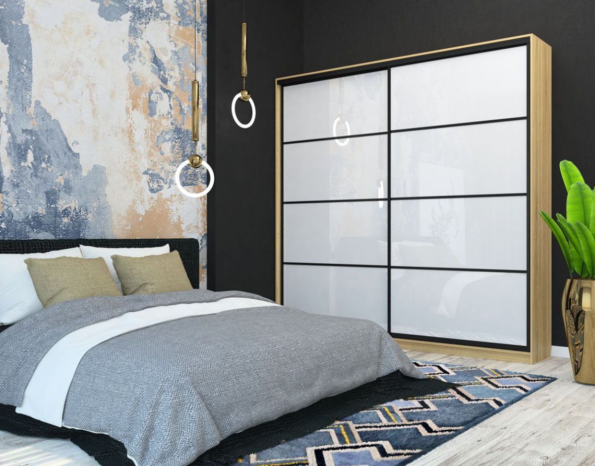 Шкаф-купе Лофт 2400 Шк24-60 (Дуб Сонома) | фото 8