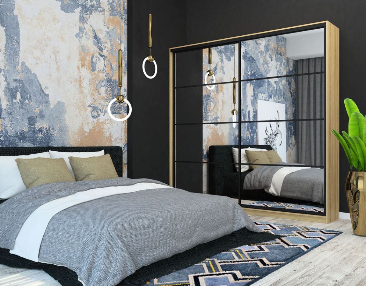 Шкаф-купе Лофт 2400 Шк24-60 (Дуб Сонома) | фото 11