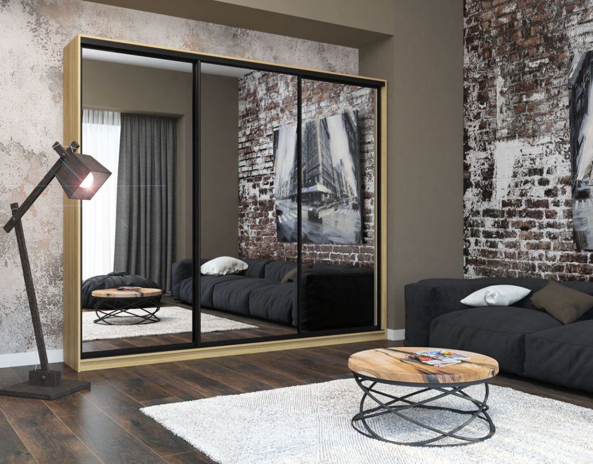 Шкаф-купе Лофт 3000 Шк30-47 (Дуб Сонома) | фото 8