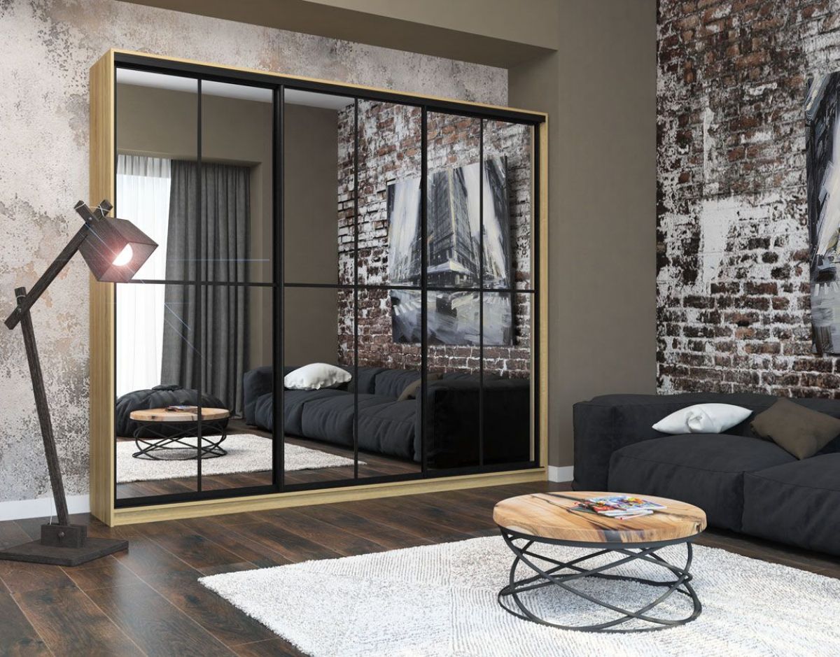 Шкаф-купе Лофт 3000 Шк30-47 (Дуб Сонома) | фото 9