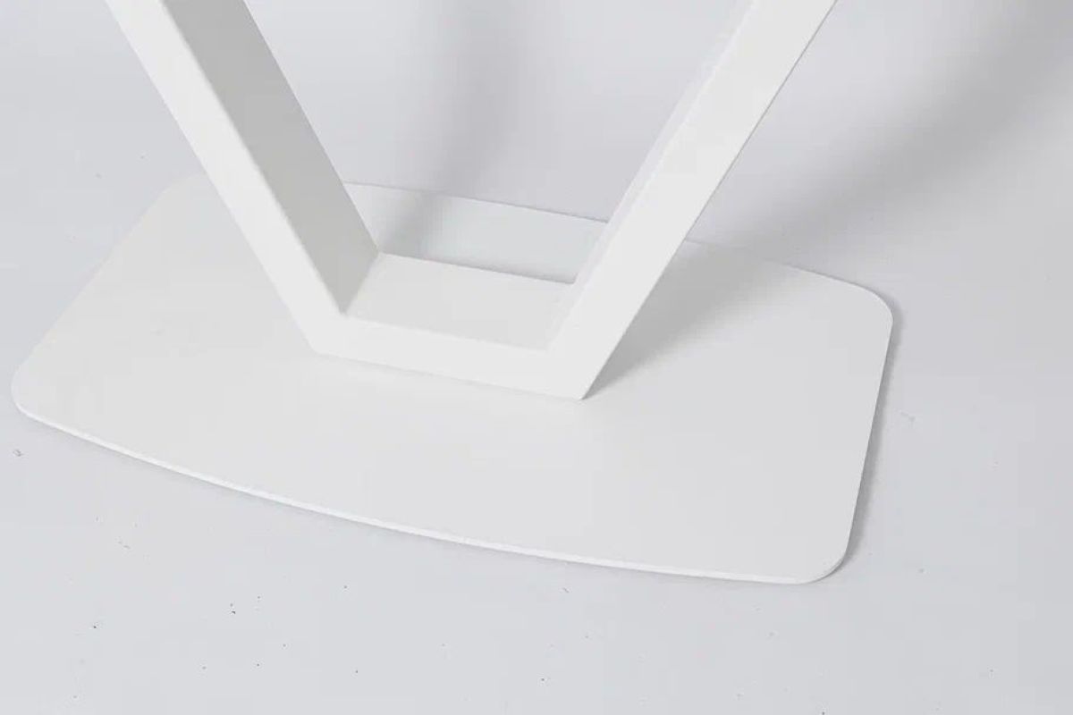 Стол Лотус раздвижной со стеклом (белый) | фото 2