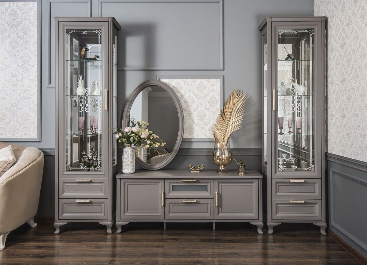 Тумба ТВ Мокко (серый камень) | фото 3