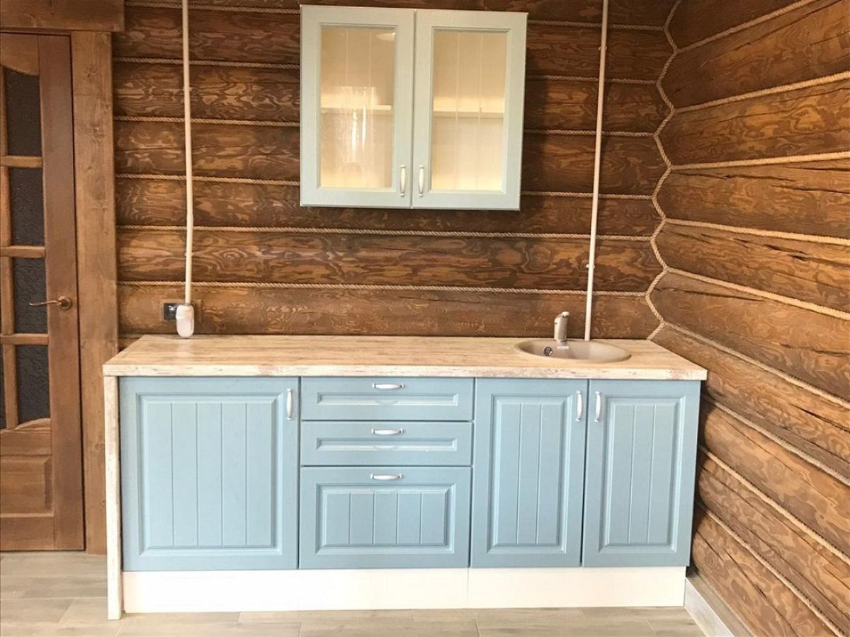 Кухонный гарнитур Принцесса угловой 1200*2850 Арктик (модульный) Горизонт | фото 8