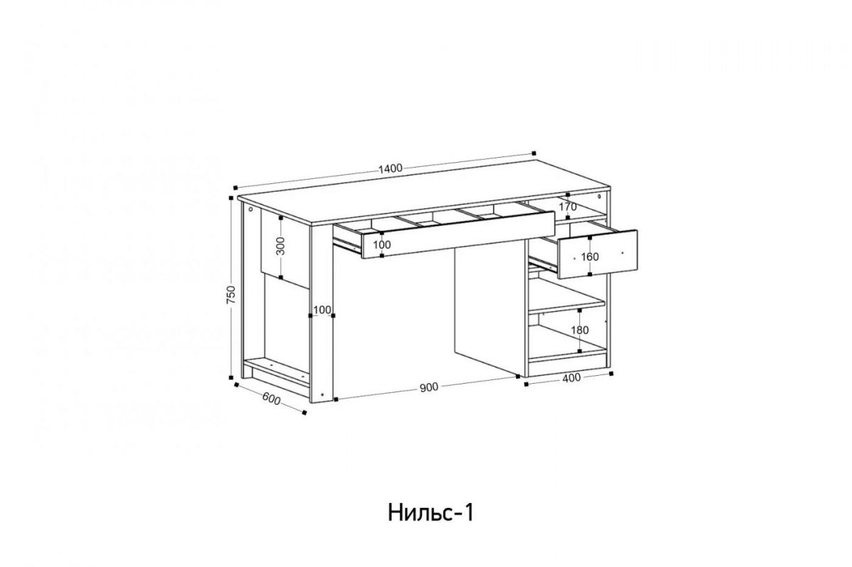 НИЛЬС - 1 Стол письменный | фото 2