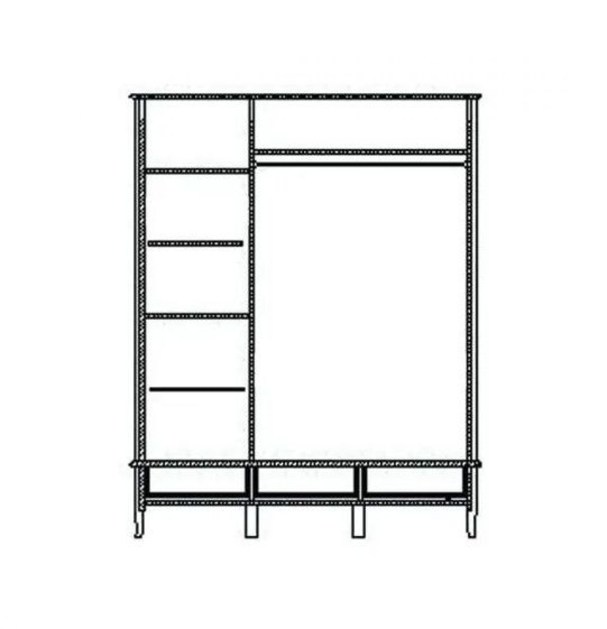 Шкаф для одежды Лаура (ММ-267-01/03) | фото 3