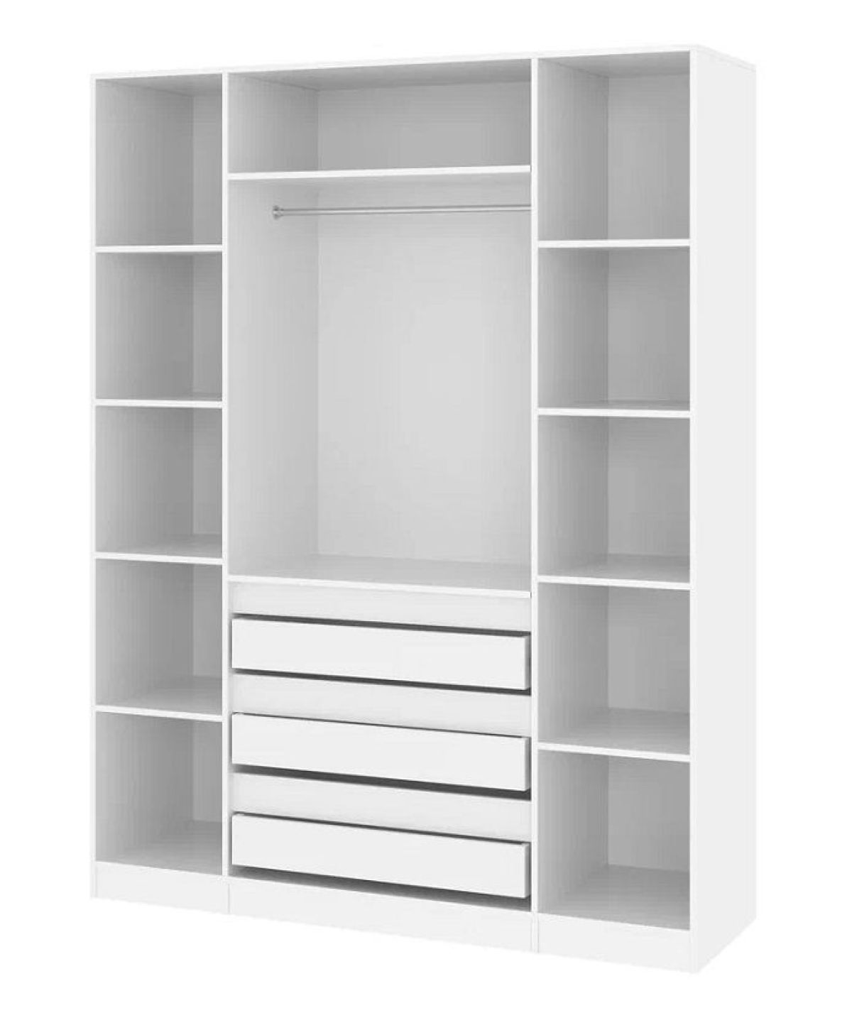 Спальный гарнитур Парус (Белый/Графит) модульный | фото 12