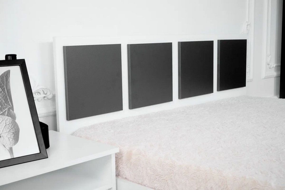 Спальный гарнитур Парус (Белый/Графит) модульный | фото 16