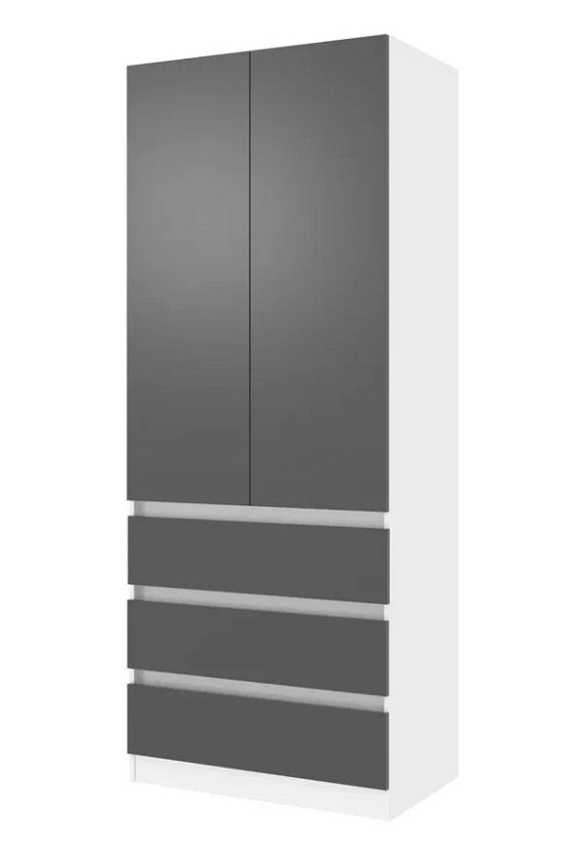 Спальный гарнитур Парус (Белый/Графит) модульный | фото 7