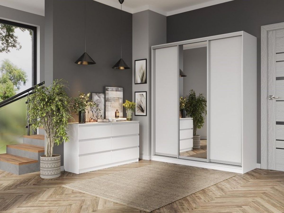 Комод с 6 ящиками 1400 "Бьянко" (Белый лофт) | фото 2