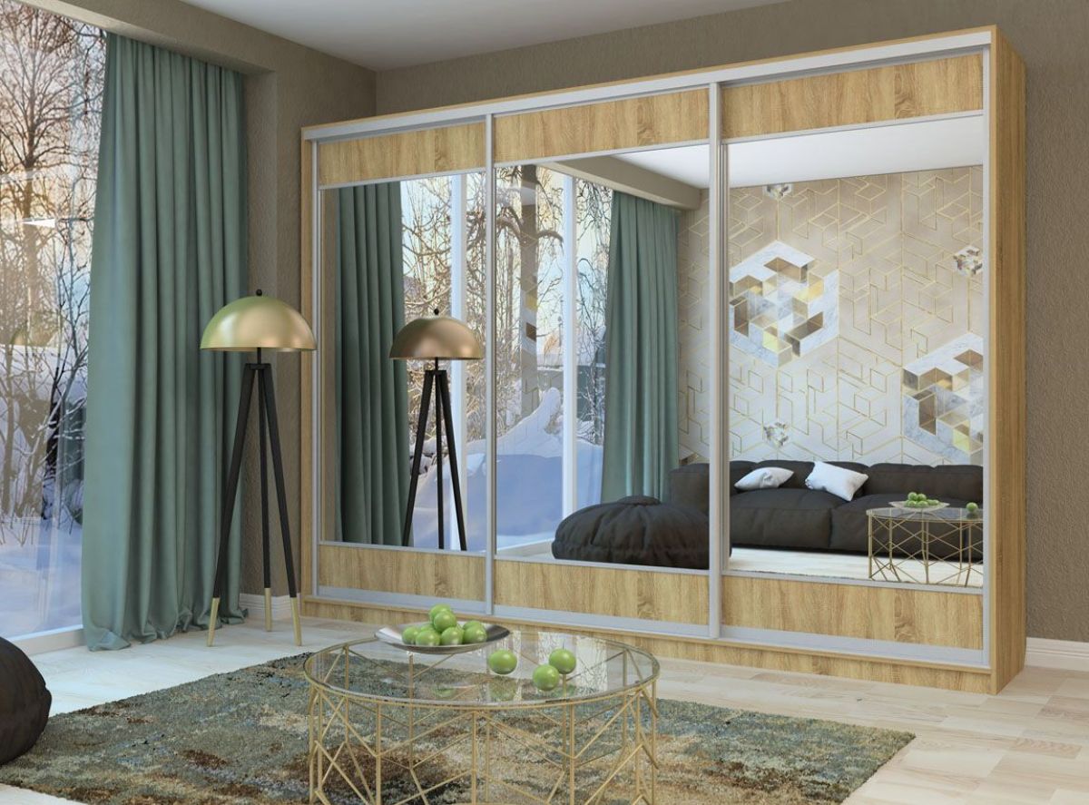 Шкаф-купе Татьяна 3000 (ЛДСП/Зеркало/ЛДСП) ЛДСП 2 кат. | фото 5