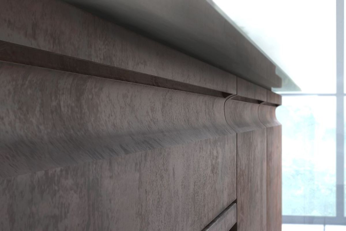 Кухонный гарнитур Бронкс (модульный) Бетон | фото 11