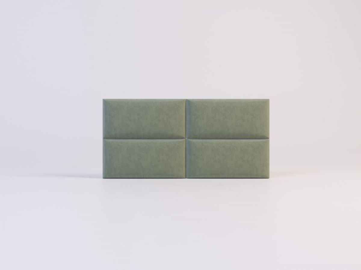 Мягкие панели ПРЯМОУГОЛЬНИКИ 30*60 (4 шт.) для спальни | фото 6