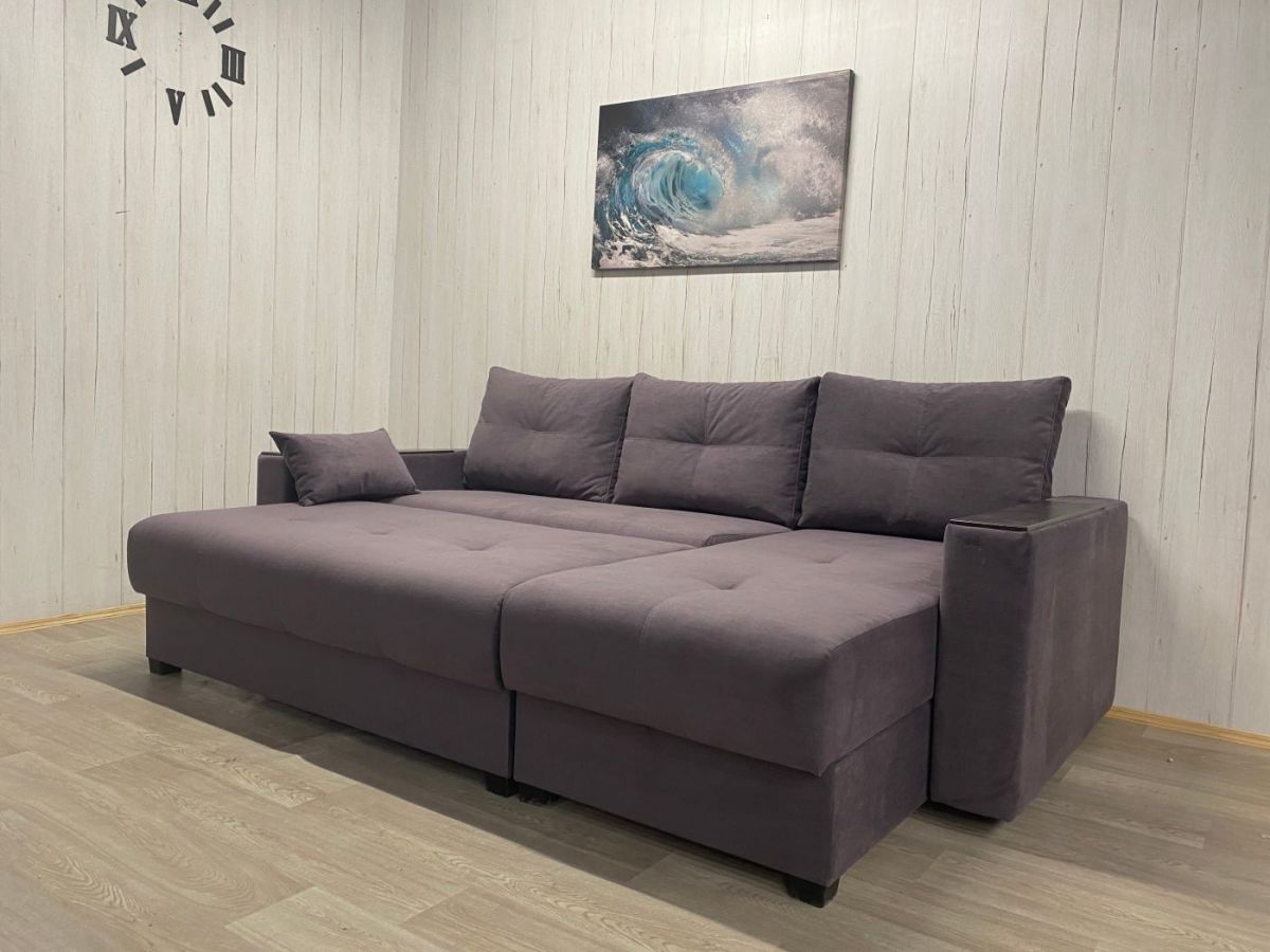 Диван угловой Комфорт-3 (НПБ+МДФ) велюр Monaco 8 | фото 2