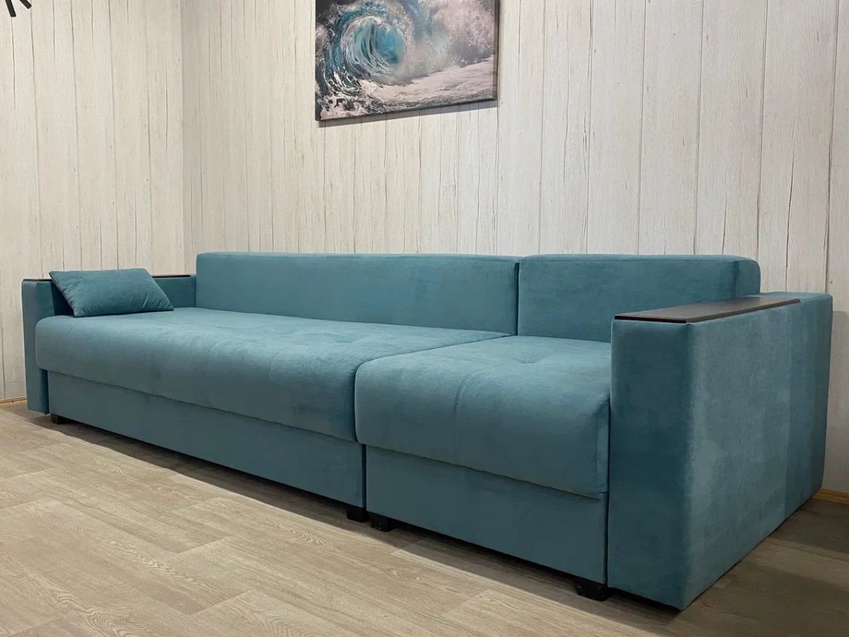 Диван Комфорт-6 модульный 3+1К (НПБ+МДФ) велюр Monaco 15 | фото 3