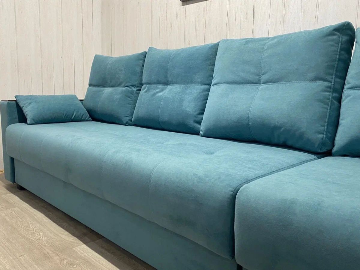 Диван Комфорт-6 модульный 3+1К (НПБ+МДФ) велюр Monaco 15 | фото 7