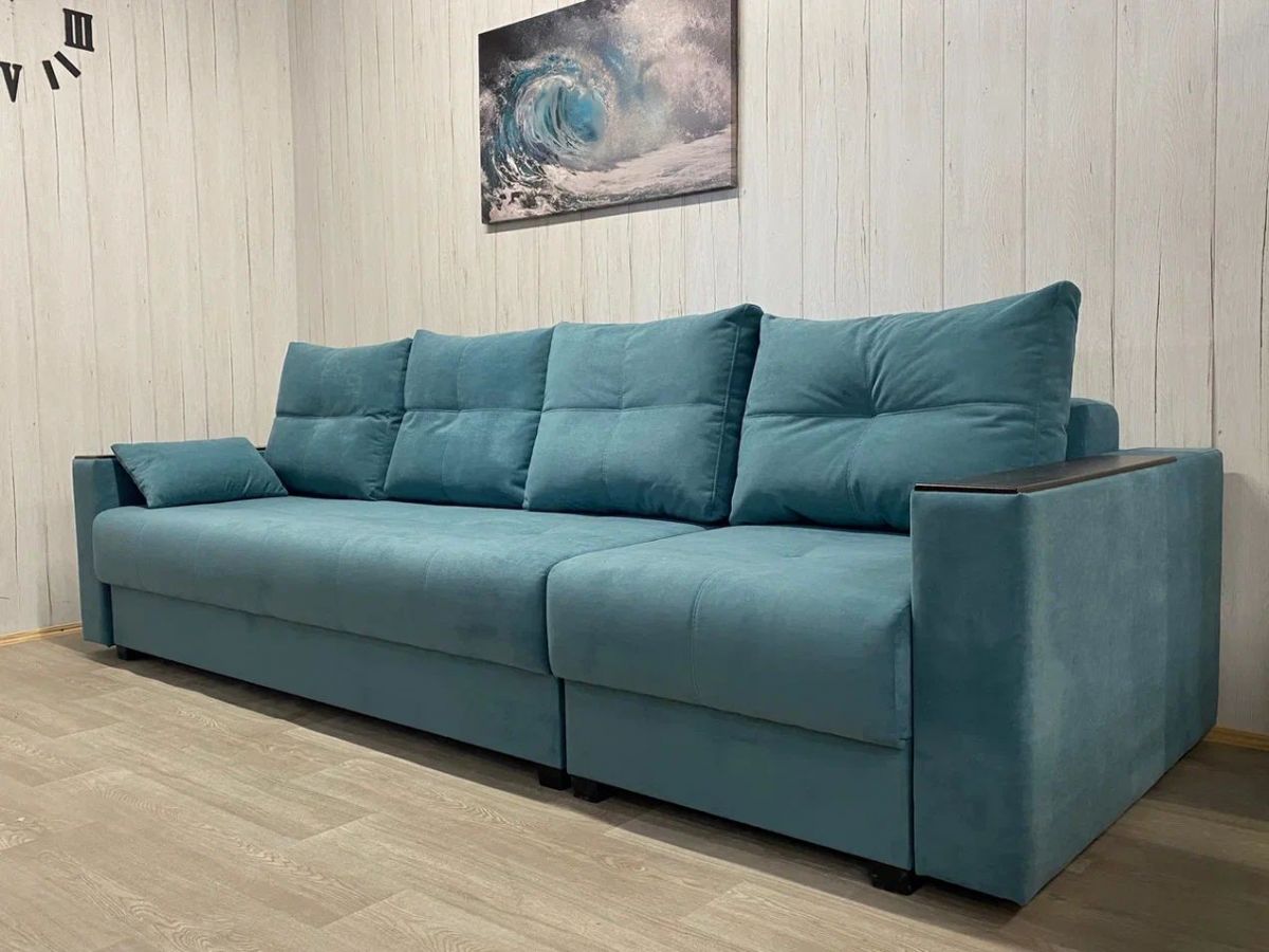 Диван Комфорт-6 модульный 3+1К (НПБ+МДФ) велюр Monaco 15 | фото 2