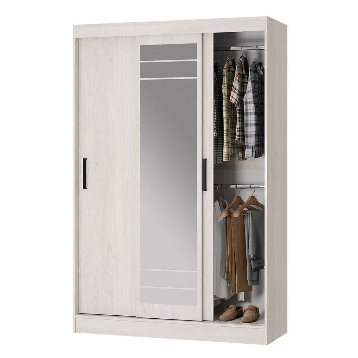 Шкаф-купе Тео ШКК-02 (ясень белый) | фото 4