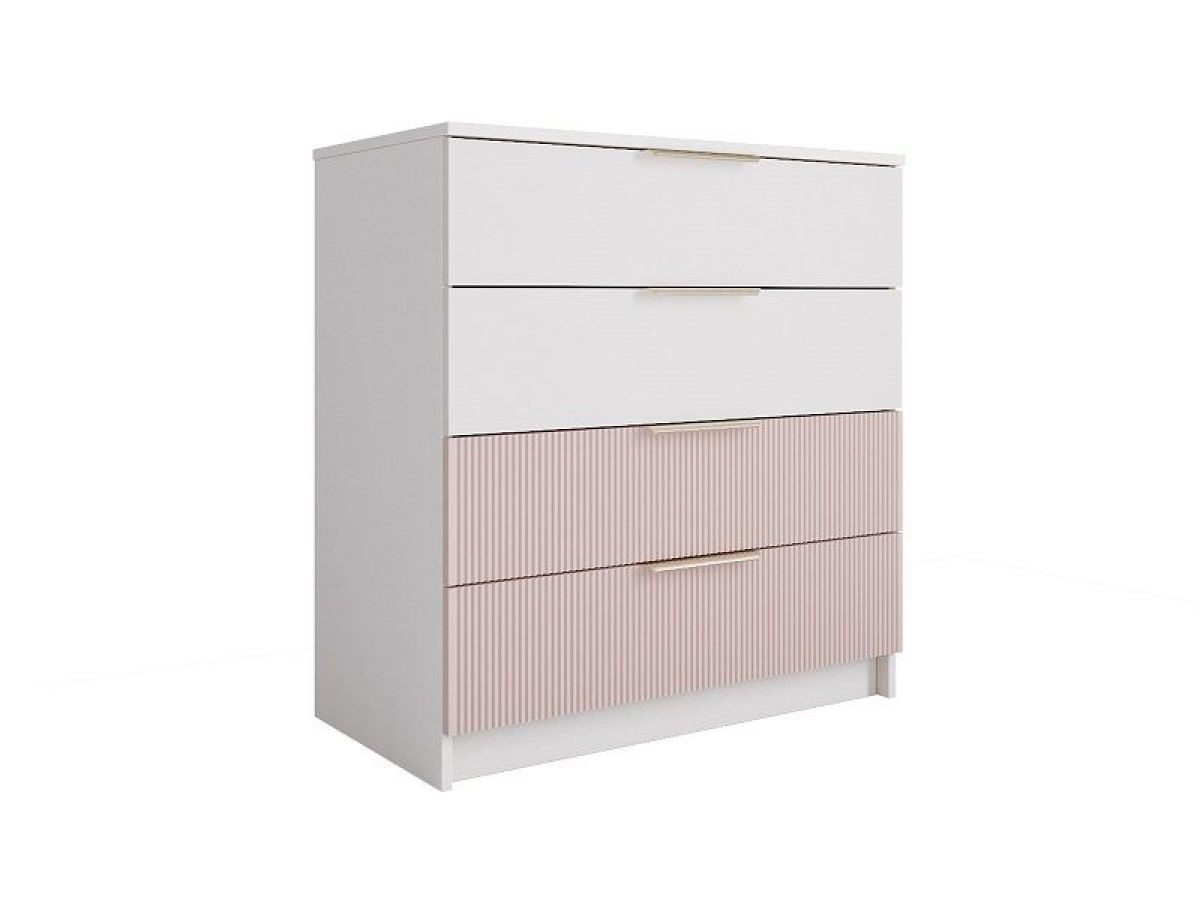 ЛАВИС Детская (модульная) белый/роза-белый софт/ручка золотая | фото 16