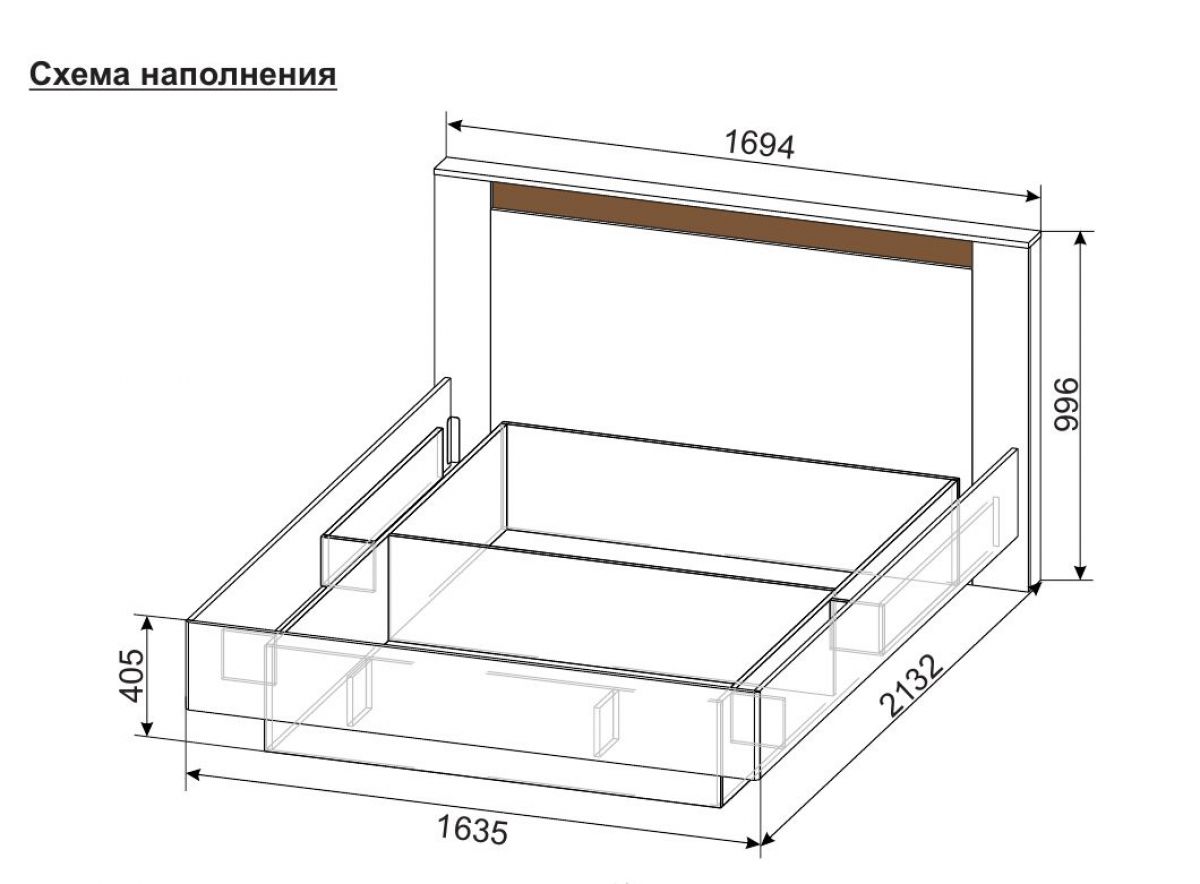 ОРЛАНДО Спальный гарнитур (модульный) | фото 8