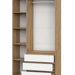 НЕКСТ 1 Спальный гарнитур (модульный) Дуб Золотой/Белый | фото 13