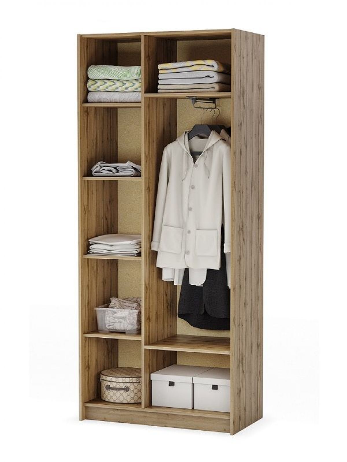 ДАРЬЯ Шкаф (Крафт серый/Крафт белый) гостиная | фото 4