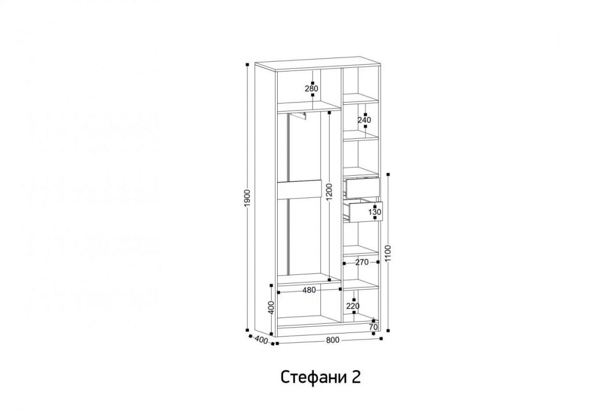 СТЕФАНИ-2 Шкаф | фото 2
